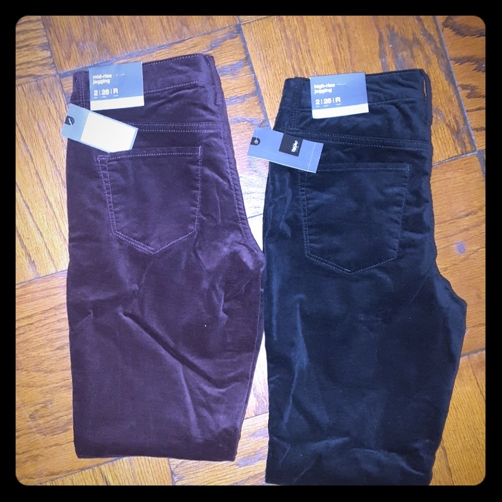**SOLD**New Mossimo Velour Jeggins-2pair